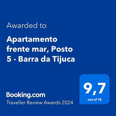 Apartamento Frente Mar, Posto 5 - Barra Da Tijuca リオデジャネイロ エクステリア 写真